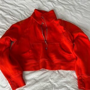 Lulu Cropped Half-Zip Scuba